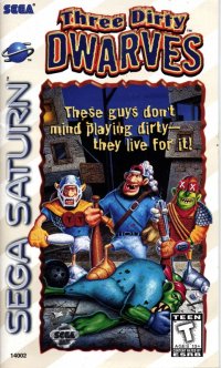 Three Dirty Dwarves PAL Sega Saturn PAL box art